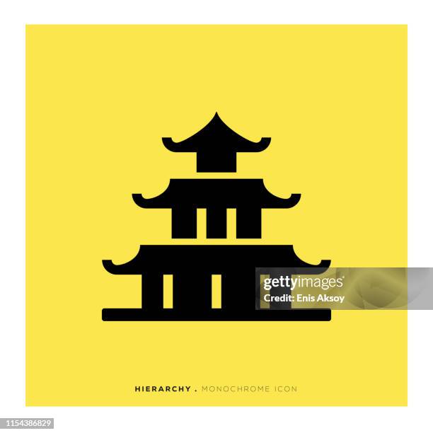 hierarchy icon - pyramid graph stock illustrations