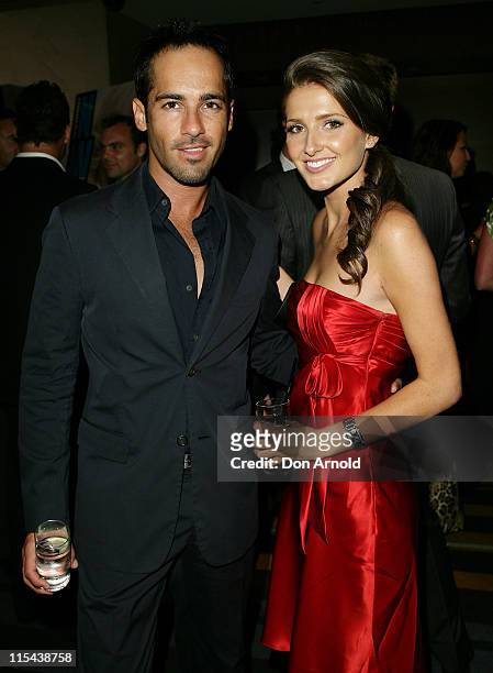 Alex Dimitriades and Kate Waterhouse attend the NW party to celebrate the 80th Annual Academy Awards in The Hilton Grand Ballroom on February 25,...