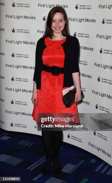 Anna Popplewell arrives at the First Light Movies Awards at the Odeon Leicester Square on March 4, 2008 in London, England.