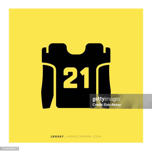 jersey icon - text neck stock illustrations