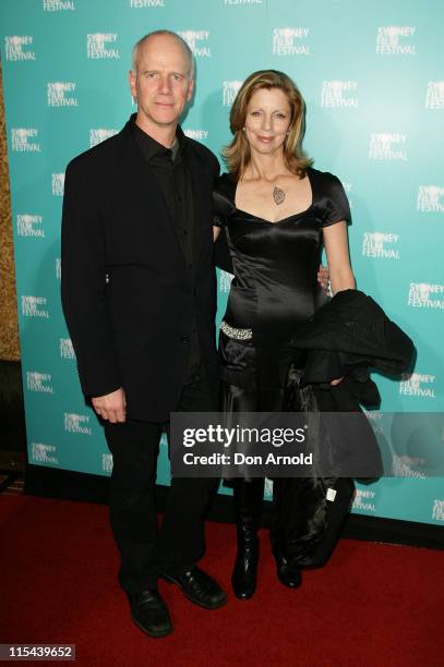 Heather Mitchell and guest attend the Australian premiere of `Three Blind Mice' at the State Theatre on June 8, 2008 in Sydney, Australia.