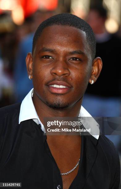 Aml Ameen attends the UK premiere of 'Adulthood' at Empire Leicester Square on June 17, 2008 in London, England.