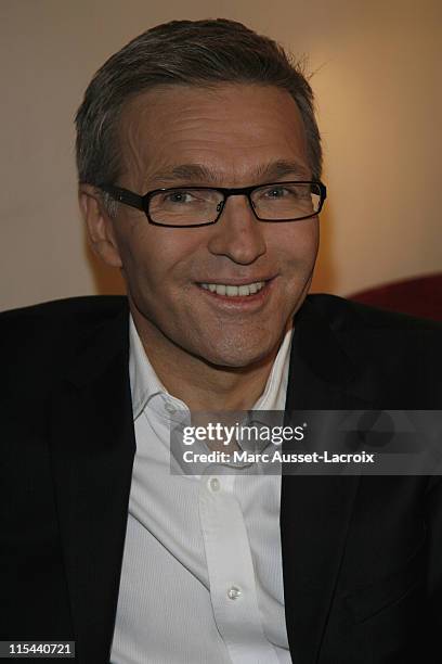 Laurent Ruquier attends the Evening "Tous au Theatre" at Theatre Marigny Presented by Laurent Ruquier on November 3, 2008 in Paris, France.