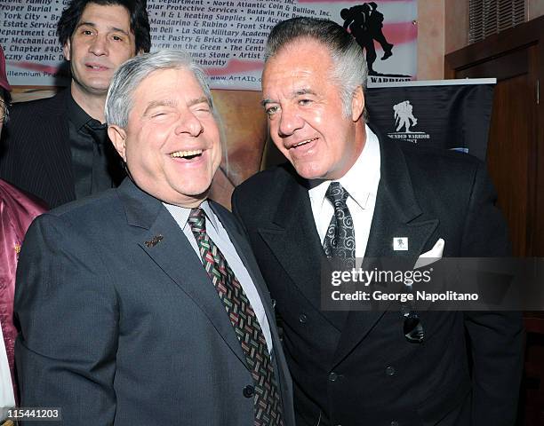 Brooklyn Borough President Marty Markowitz and actor Tony Sirico attends the Wounded Warrior Project Fundraiser at the Pearl Room on February 23,...