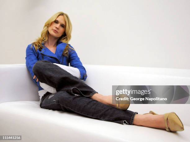 Actress Stephanie March attends a photo shoot for the Creative Coalition's Arts Funding Awareness PSA at Splashlight Studios on March 19, 2009 in New...
