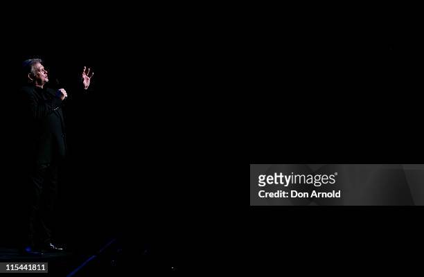 John Farnham performs live on stage at the Lyric Theatre, Star City Casino on September 3, 2009 in Sydney, Australia.