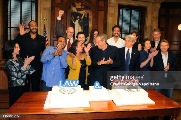 Katherine Oliver, Jesse L. Martin, Anthony Anderson, Dann Florek, S. Epatha Merkerson Jeremy Sisto , Jill Hennessy Dick Wolf, Benjamin Bratt, Sam...