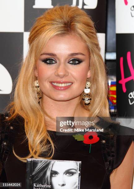 Katherine Jenkins attends album signing at HMV Westfield London on October 30, 2009 in London, England.