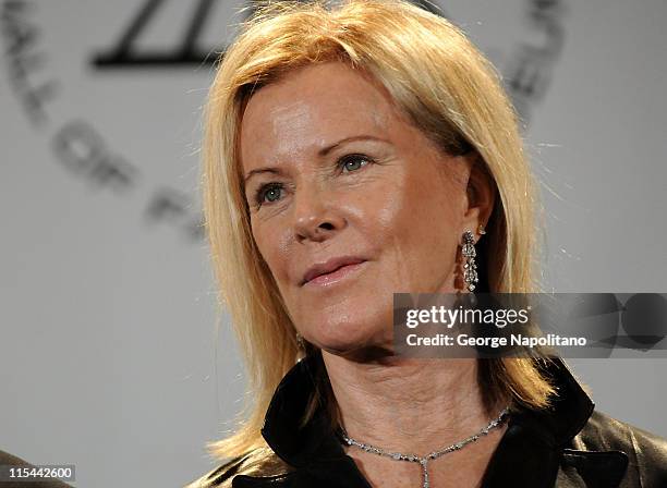 Inductee Anni-Frid Prinsessan Reuss of ABBA attends the 25th Annual Rock And Roll Hall Of Fame Induction Ceremony at the Waldorf=Astoria on March 15,...