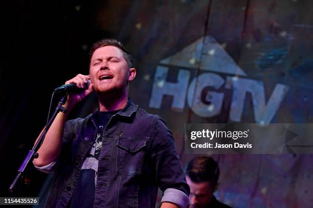 Scotty McCreery performs onstage in the HGTV Lodge at CMA Music Fest on June 07, 2019 in Nashville, Tennessee.