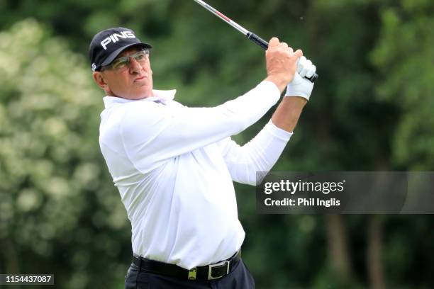 Peter Fowler of Australia in action during the first round of the Open Senior Hauts de France by Jean Van de Velde on June 07, 2019 in...