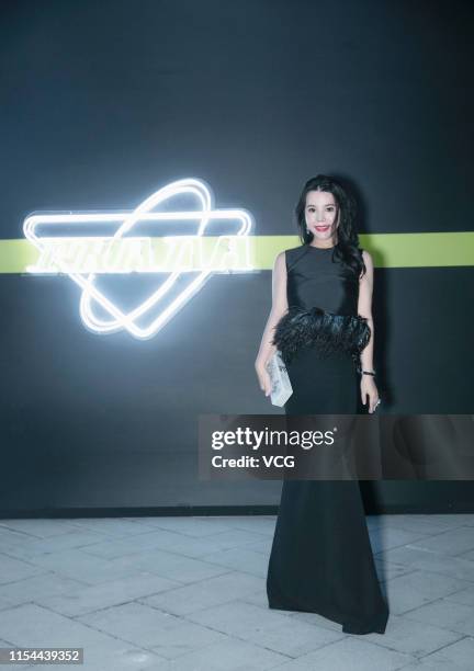 Fashion investor/Yu Holdings CEO Wendy Yu attends Prada Spring/Summer 2020 Menswear Fashion Show on June 6, 2019 in Shanghai, China.