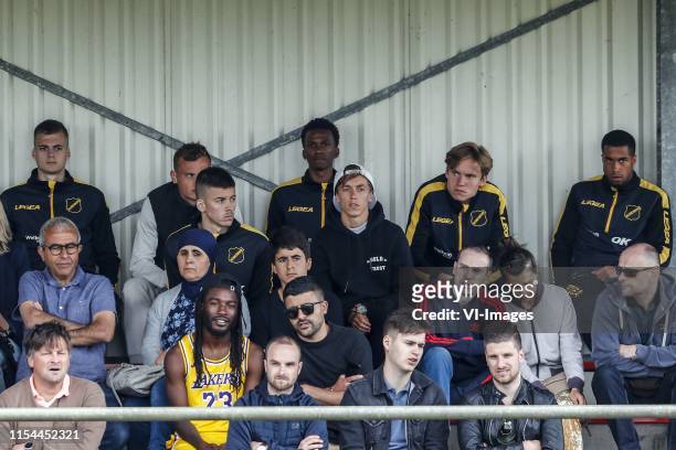 Ivan Ilic of NAC Breda, Tom Plezier of NAC Breda, Joshua Bohui of NAC Breda, unknown, Pele van Anholt of NAC Breda Luka Ilic of NAC Breda, Jordan van...