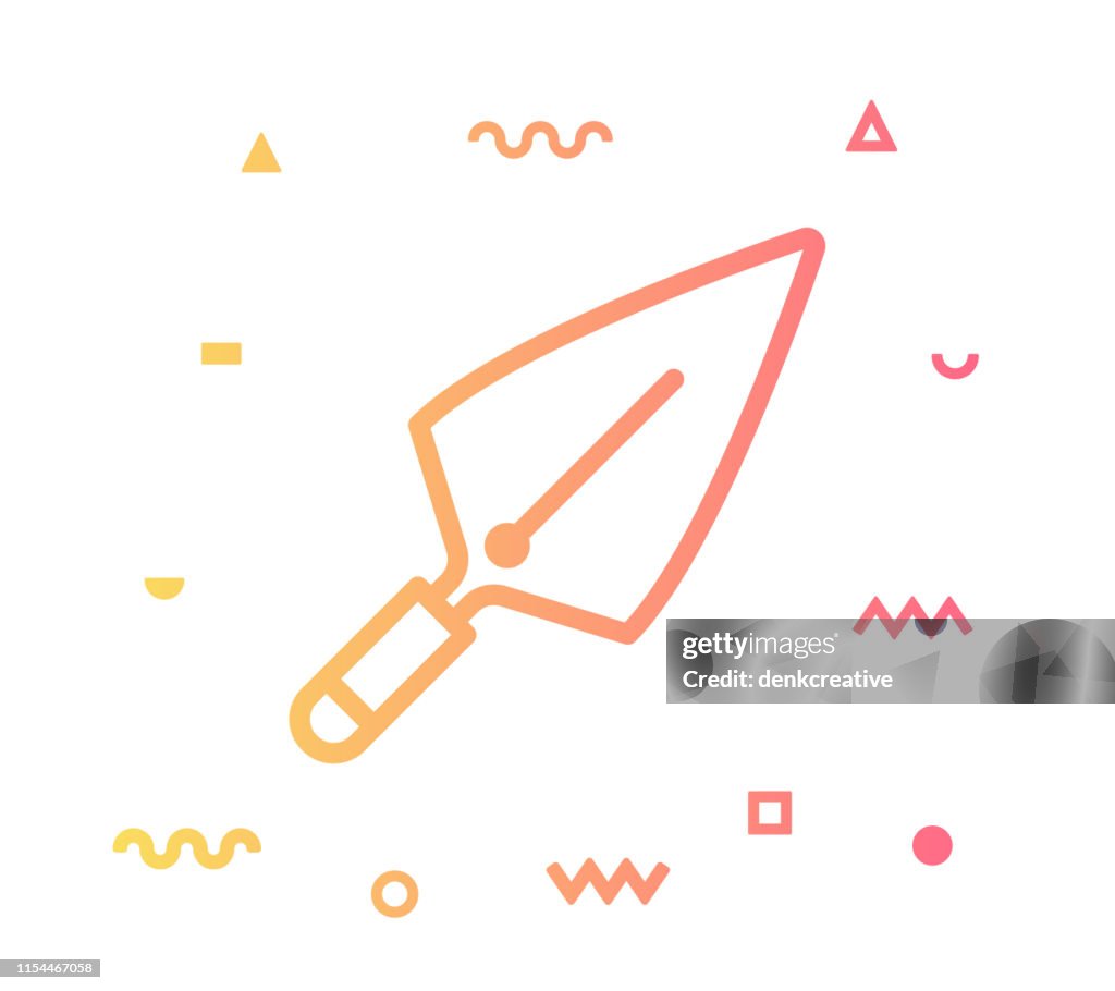 Coating Line Style Icon Design