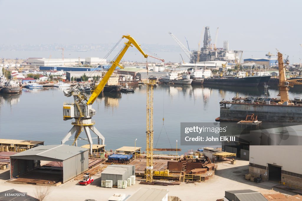 Port High Resolution Port Of Baku High-Res Stock Photo - Getty Images