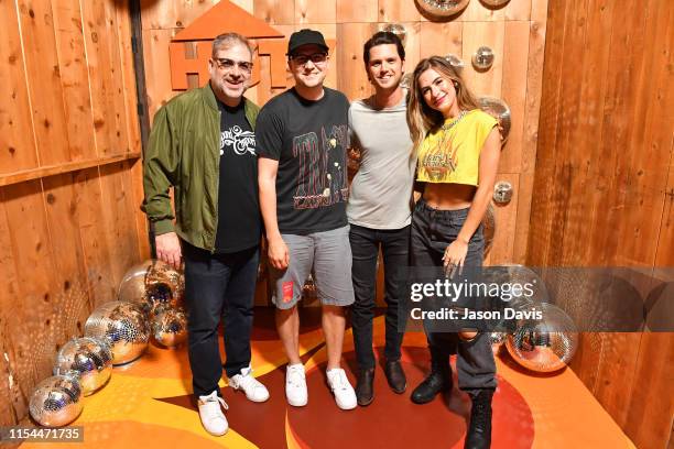 Barry Dean, Luke Laird, Steve Moakler and Kassie Ashton attend the HGTV Lodge at CMA Music Fest on June 07, 2019 in Nashville, Tennessee.