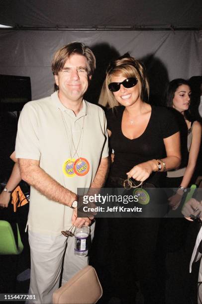 Tom Freston And Daisy Fuentes Attend The 1997 Nickelodeon Big Help-A-Thon at The Santa Monica Pier on October 19, 1997 in Santa Monica, CA.