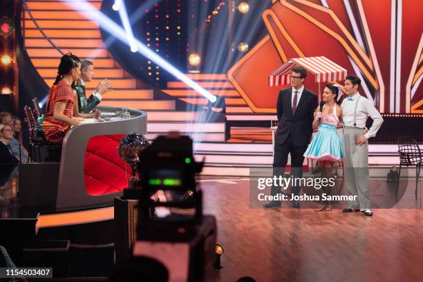 The Jury, Daniel Hartwich, Nazan Eckes and Christian Polanc during the 11th show of the 12th season of the television competition "Let's Dance" on...