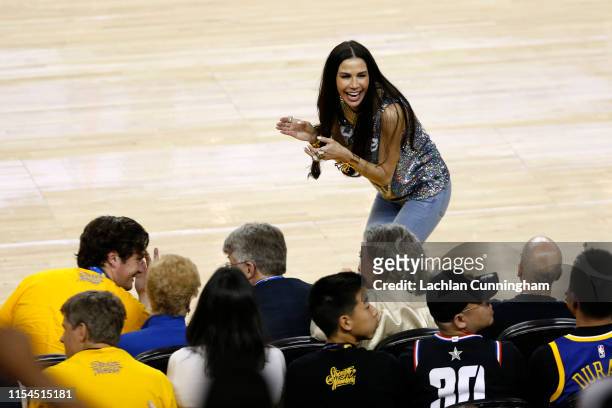 Nicole Curran is seen during Game Four of the 2019 NBA Finals between the Golden State Warriors and the Toronto Raptors at ORACLE Arena on June 07,...