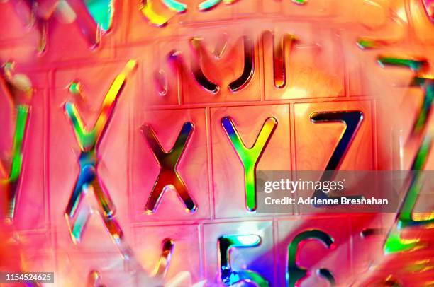 xyz - stencil font stock pictures, royalty-free photos & images