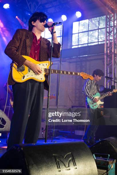 Bradford Cox of Deerhunter performs onstage during Field Day Festival 2019 at Meridian Water on June 07, 2019 in London, England.