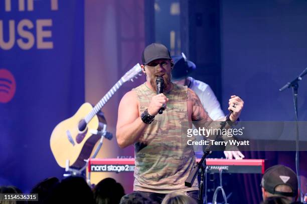 Brantley Gilbert performs onstage at Spotify House during CMA Fest at Ole Red on June 07, 2019 in Nashville, Tennessee.