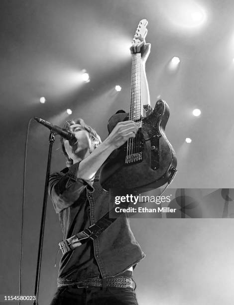 Frontman Van McCann of Catfish and the Bottlemen performs during X107.5's "Our Big Concert" at The Chelsea at The Cosmopolitan of Las Vegas on June...