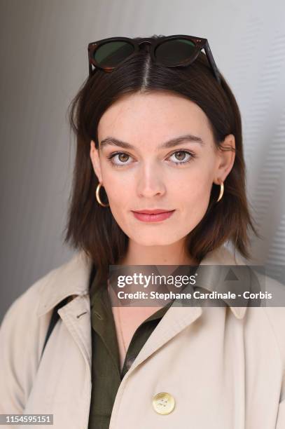 Actress Emma Mackey attends the 2019 French Tennis Open - Day Fourteen at Roland Garros on June 08, 2019 in Paris, France.