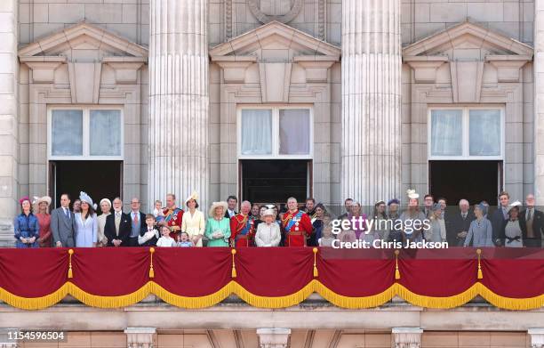 Albert Windsor, Britain's Prince William, Duke of Cambridge holding Prince Louis, Prince George, Princess Charlotte, Britain's Catherine, Duchess of...