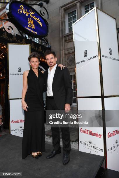 Bronte Tagliani and Alexandre Tagliani attend the grand and decadent Grand Prix party at Ritz-Carlton Montreal on June 07, 2019 in Montreal, Canada.