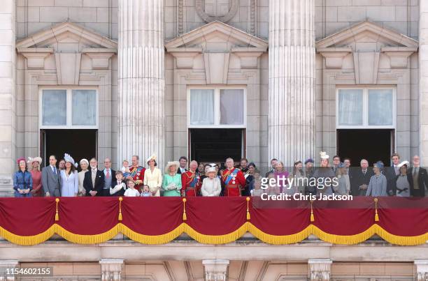 Albert Windsor, Britain's Prince William, Duke of Cambridge holding Prince Louis, Prince George, Princess Charlotte, Britain's Catherine, Duchess of...