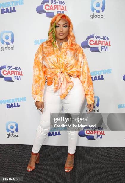 Stefflon Don attends the Capital FM Summertime Ball at Wembley Stadium on June 08, 2019 in London, England.