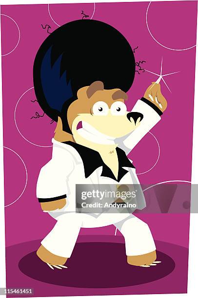 dancing bear - senior dancing stock illustrations