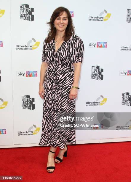 Jill Halfpenny attends a South Bank Sky Arts Awards at the Savoy, strand in London.