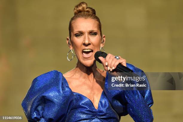 Celine Dion performs live at Barclaycard Presents British Summer Time Hyde Park at Hyde Park on July 5, 2019 in London, England.