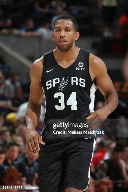 Darius Morris of the San Antonio Spurs is seen during the game against the Cleveland Cavaliers on July 1, 2019 at vivint.SmartHome Arena in Salt Lake...