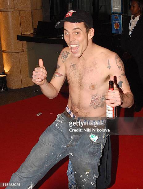 Steve-O during ""Jackass: Number Two"" London Premiere - Red Carpet at Vue West End in London, Great Britain.