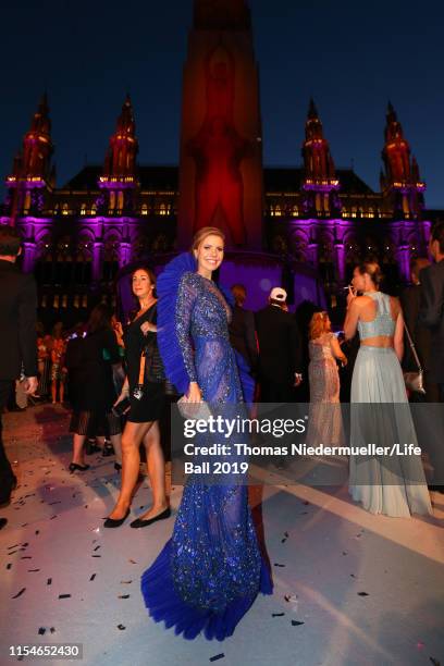 Victoria Swarovski arrives for the Life Ball 2019 at City Hall on June 08, 2019 in Vienna, Austria. After 26 years the charity event Life Ball will...