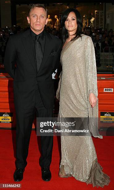 Daniel Craig and Satsuki Mitchell during Casino Royale Australian Premiere - Red Carpet at State Theatre in Sydney, NSW, Australia.