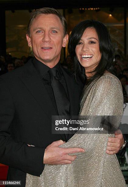 Daniel Craig and Satsuki Mitchell during Casino Royale Australian Premiere - Red Carpet at State Theatre in Sydney, NSW, Australia.