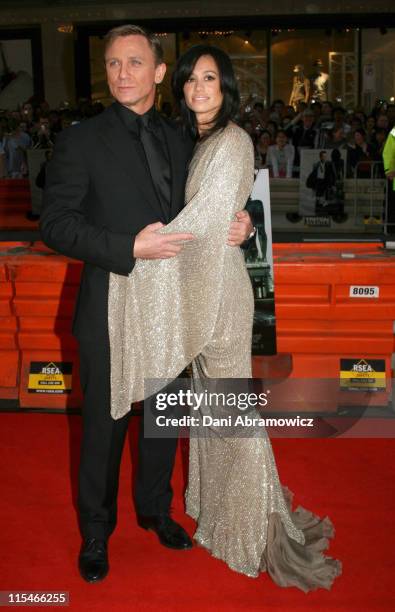 Daniel Craig and Satsuki Mitchell during Casino Royale Australian Premiere - Red Carpet at State Theatre in Sydney, NSW, Australia.