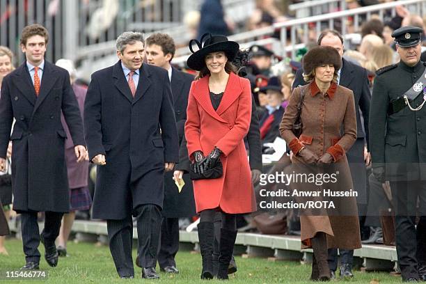 Kate Middleton and her family attend the Sovereign's Parade on December 15, 2006 at the Royal Military Academy in Sandhurst.