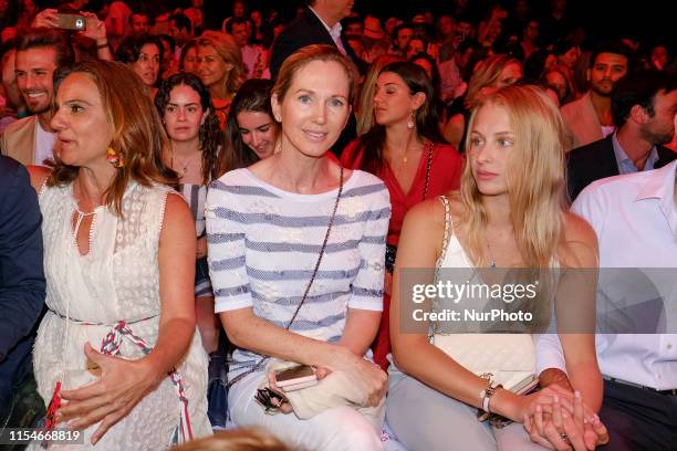 Miranda Rijnsburger in Front Row during the Mercedes Benz Fashion Week Spring/Summer 2020 on July 08, 2019 in Madrid, Spain.