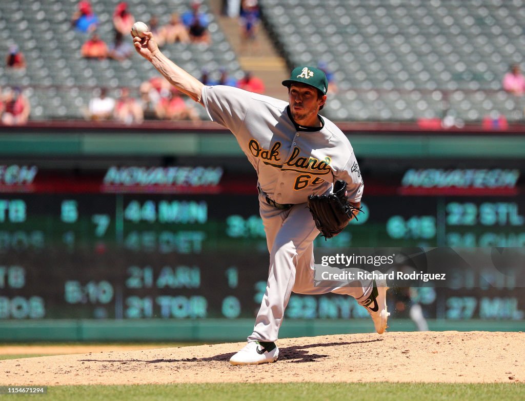 Oakland Athletics v Texas Rangers - Game One