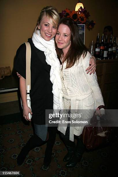 Kaley Cuoco and Amy Davidson during ""There Used To Be Fireflies"" Opening Night - January 20, 2007 at Play Opening in Los Angeles, California,...