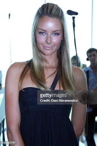 Jennifer Hawkins during Winter 2007 Fashion at Myer at The Restaurant, The Domain in Sydney, NSW, Australia.
