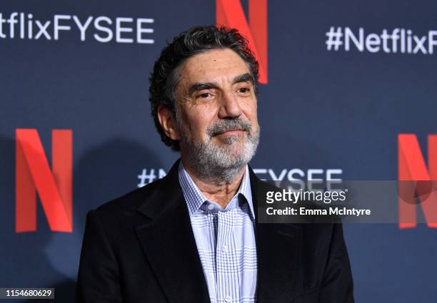 Chuck Lorre attends the Netflix "The Kominsky Method" FYSEE Event at Raleigh Studios on June 08, 2019 in Los Angeles, California.