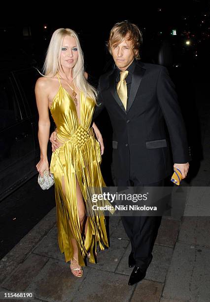 Emma Noble and Rick Partfitt during Andy & Patti Wong's Chinese New Year Party - January 27, 2007 at Madamme Tussauds in London, Great Britain.