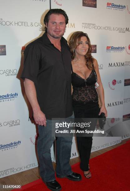 Jason Giambi and Christina Giambi during 2005 Billboard Music Awards - Maxim After Party at The Hard Rock Hotel and Casino in Las Vegas, Nevada,...