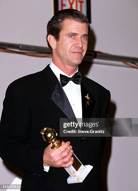 Mel Gibson during 53rd Annual Golden Globe Awards at Beverly Hilton Hotel in Beverly Hills, California, United States.